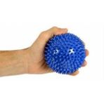 MAXİ EL EGZERSİZ MASAJ VE DUYU TOPU, YUMUŞAK DİKENLİ TOP MAVİ RENK 10 CM
