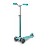 Maxi micro™ Deluxe Pro LED | ORİJİNAL | 5 yaş ve üstü çocuklar için | 5 – 7 yaş arası birinci sınıf çocuk scooterı | gidon yüksekliği ayarlanabilir | Kickboard Scooter | 5 6 7 yaş (canlı mavi)