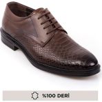 Maxi Moda Hakiki Deri Erkek Klasik Ayakkabı - Kahve