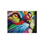 MAXİ Renkli Kedi - Diamond Painting, Elmaslı Goblen, Mozaik Tablo, Elmas, Boncuk, Taş Işleme 40 X 30cm