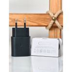 Maxi Sepet Samsung Galaxy S25 Ithal Şarj Aleti 25 Watt Kablolu - Siyah
