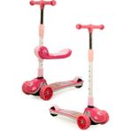 Maxi Taxi Pembe Zoomy Oturaklı Işıklı Katlanabilir Scooter