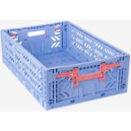 Maxibox Konforlu Kilit Katlanabilir Kasa - Baby Blue, Pratik ve Şık Tasarım - Seçenek 1 - Ahşap - Ceviz