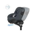 MaxiCosi Mica 360 Pro İSize Dünyanın İlk Kızaklı, Araç Dışına Çıkabilen İsofix'Li 360 Dönebilir Yatabilir 018 Kg Bebek Oto Koltuğu Authentic Graphite gri