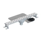 Maxiflow Duş Kanalı Style Lıne File Pas.ız Ø50 33cm Alt