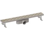 Maxiflow Line 20 Cm Duş Kanalı Süzgeci Q50 Yandan Çıkışlı