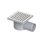 Maxiflow MAXİFLOW LİNE 10*10 YANDAN ÇIKIŞ ÇAP 50 KARE YER SİFONU SU GİDERİ BALKON GİDERİ BANYO GİDERİ