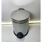 Maxiflow Paslanmaz Metal Pedallı 3 lt Krom Çöp Kovası