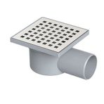 Maxiflow Paslanmaz Yer Sifonu 10x10 Q50 Çerçeveli