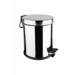 Maxiflow Standart Pedallı 3 lt Krom 430 Paslanmaz Çöp Kovası