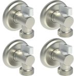 Maxiflow TM01810012 Krom 4 Adet Mini Küresel Çamaşır Bulaşık Makinesi Musluğu