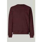 MAXIMILLIAN Bordo Renk Basic Bisiklet Yaka Relaxed Regular Erkek Sweatshirt - Bordo