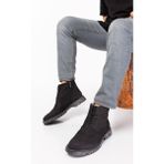 Maximoda Hakiki Nubuk Deri, 1. Kalite Erkek Bot - 024-Siyah