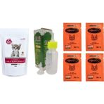 Maxisol Yavru Kedi Süt Tozu + Biberon 60 ml Biberon + Kediler Için Prebiotik Probiotik 4 Adet 1 gr