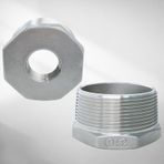 MAXKOSKO 1 "NPT Erkek - 3/4" NPT Dişi 316 Paslanmaz Çelik Boru Adaptör Montajı, Boru Isıtma Kablosu için Redüktör Burç Boru Ek Parçaları