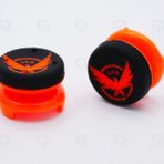 MAXKU Silikon Analog Genişleticiler Başparmak Kavrama Çubuğu Kapağı Kapak Joystick Cap Thumbstick Kapak Yükseltme Rocker Cap Playstation 4 PS4 Xbox 360 PS3 için (Turuncu)