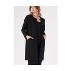 Maxlevel Moda Büyük Beden Orta Boy Ceket Hırka Tunik - Siyah - 50 - 52