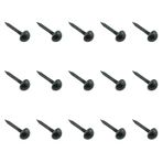 Maxmoral 15 adet donanım pirinç zımba 10mm mobilya dekorasyon saplama kapağı tırnak başparmak Tack pirinç raptiye mobilya çivi başlıkları dekoratif kenar antika pirinç siyah ahşap dekorasyon için