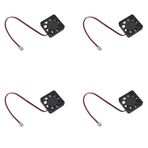 Maxmoral 4 ADET 40x40x10mm DC 12 V Siyah Mini Soğutma Fanı Fırçasız Küçük Egzoz Fanı Çift Rulman 3D Yazıcı ve Bilgisayar CPU Soğutucular için