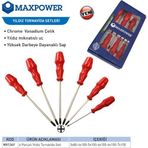 Maxpower 6 Parçalı Yıldız Tornavida Seti
