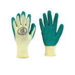 Maxsafety Lateks Kaplı Iş Eldiveni (Sarı-Yeşil) No:10 1 Çift
