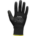 Maxsafety PU-100 Iş Eldiveni Bahçe Eldiveni 9 Numara 1 Çift - Siyah