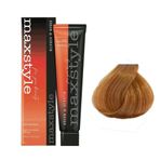 Maxstyle Argan Keratin 8.34 Açık Karamel Sıvı Oksidan Saç Boyası