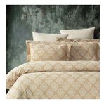 Maxstyle Damask Lyocell Bej Çift Kişilik Nevresim Takımı
