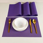 Maxstyle Harmony Purple 4 Parça 30X45 cm Amerikan Servis Seti