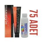 Maxstyle Kuaför Seti 60 Ml 75 Adet Saç Boyası + 75 Adet 90 Ml Oksidan Teşhir