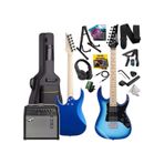 Maxword De-150Bl-50Amp Maple Klavye Hh Yüksek Kaliteli 50W Amfili Elektro Gitar Seti