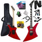 Maxword DG-34RD Kelly Kasa Floyde Rose 2x Zebra Humbucker Manyetik Elektro Gitar