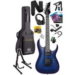Maxword Grade-ST Blue Rosewood Klavye HH Yüksek Kaliteli Elektro Gitar