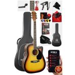 Maxword Mcg-650Sb Yüksek Kaliteli Ağaç Akustik Gitar Full Set