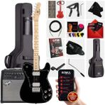 Maxword TLX-60BK-50AMP Telecaster Maple Klavye Hh 50 W Amfili Elektro Gitar Seti - Siyah