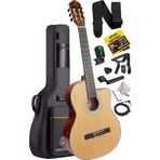 Maxword X47 Profesyonel Masif Ağaç Ekolayzerli Elektro Klasik Gitar Seti 4/4 Üst Segment