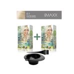 Maxx Deluxe 2'Li Natural Beauty Amonyaksız Saç Boyası 0.1 Platin Sarısı, Boya Tası, Fırça Hediye!