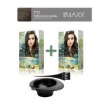 Maxx Deluxe 2'Li Natural Beauty Amonyaksız Saç Boyası 7.11 Yoğun Küllü Kumral, Boya Tası, Fırça Hediye!