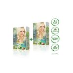 MAXX DELUXE 2'li Natural Beauty Amonyaksız Set Saç Boyası 0.1 Platin Sarısı