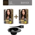 Maxx Deluxe 2'li Paket Beauty Expert Set Boya 4.0 Kahve, Boya Tası ve Fırça Hediye!