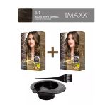 MAXX DELUXE 2'li Paket Beauty Expert Set Boya 6.1 Küllü Koyu Kumral, Boya Tası ve Fırça Hediye!