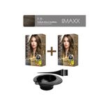 Maxx Deluxe 2'Li Paket Beauty Expert Set Boya 7.11 Yoğun Küllü Kumral, Boya Tası Ve Fırça Hediye!