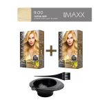 Maxx Deluxe 2'Li Paket Beauty Expert Set Boya 9.00 Yoğun Sarı, Boya Tası Ve Fırça Hediye!