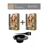 Maxx Deluxe 2'Li Paket Beauty Expert Set Boya 9.1 Elmas Sarısı, Boya Tası Ve Fırça Hediye!