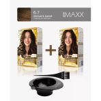 Maxx Deluxe 2'Li Paket Golden Beauty Set Saç Boyası 6.7 Çikolata Kahve, Boya Tası Ve Fırça Hediye!