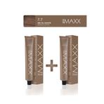 MAXX DELUXE 2'li Tüp Saç Boyası 100 ml 7.7 Işıltılı Kahve