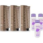 Maxx Deluxe 8.73 Karamel 3x60 ml Tüp Saç Boyası + 3 Adet Sıvı Oksidan