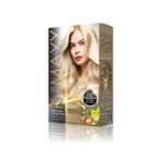 MAXX DELUXE BEAUTY EXPERT 0.2 Buzul Sarısı Krem Saç Boyası Amonyaklı Üçlü Bakım Seti