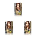 MAXX DELUXE BEAUTY EXPERT HAIR COLOR (KERATİN)'Lİ 1 KUTU (2 X 50 ML) (Karamel Kahve 7.7) (3 paketi)
