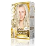 Maxx Deluxe Gold Platin Sarısı 0.1 24K Altın Parçacıklı 2x50 ml Saç Boyası